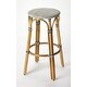 preview thumbnail 60 of 89, Tobias Rattan Round Bar Stool