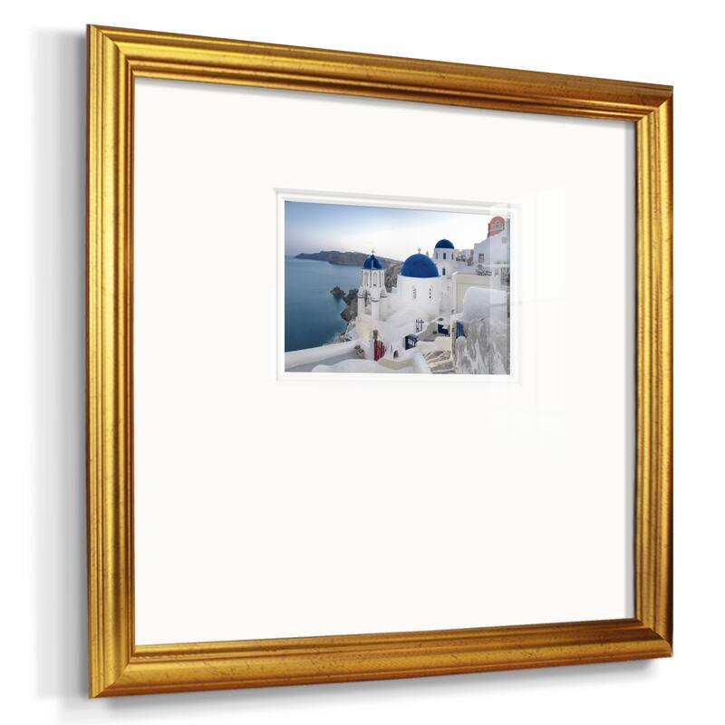Santorini SunrisePremium Framed Print