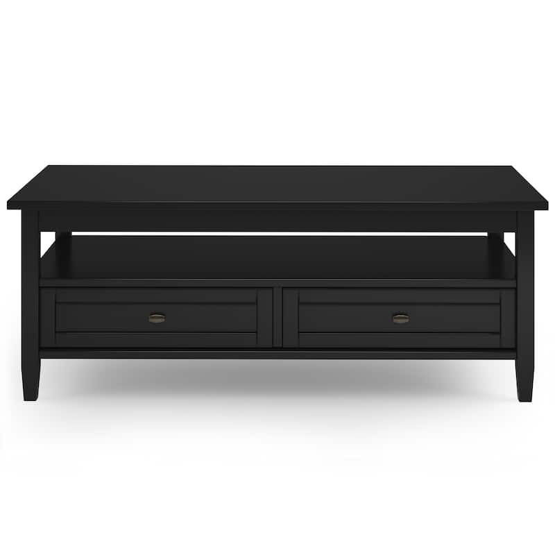 WYNDENHALL Norfolk Wood Transitional Coffee Table - 48 Inches wide