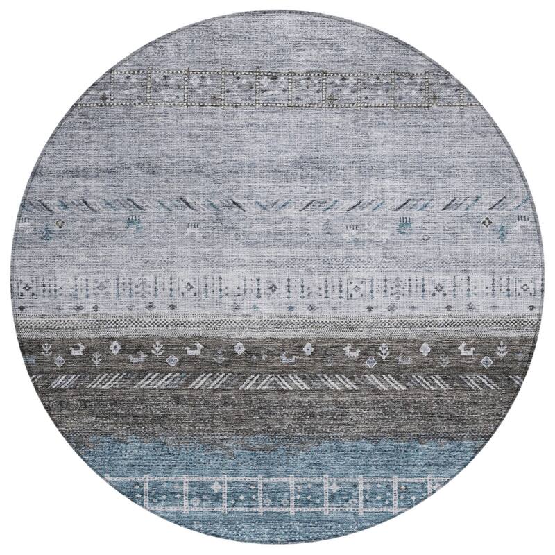 HomeRoots Southwestern Transitional Rectangle Outdoor Rug