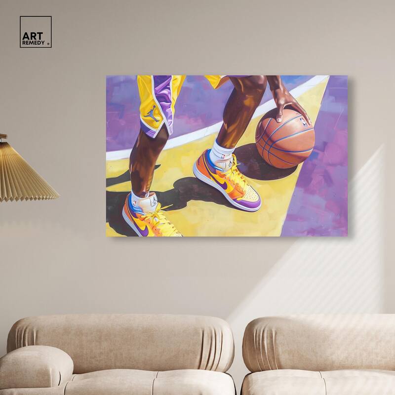 Legend Court Canvas by Art Remedy, Gallery Wrapped