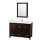 Option Espresso / Carrara Cultured Marble Top / Brushed