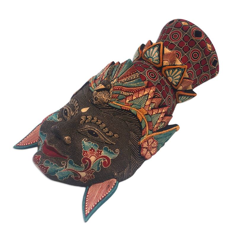 Novica Handmade Powerful Rama Wood Mask