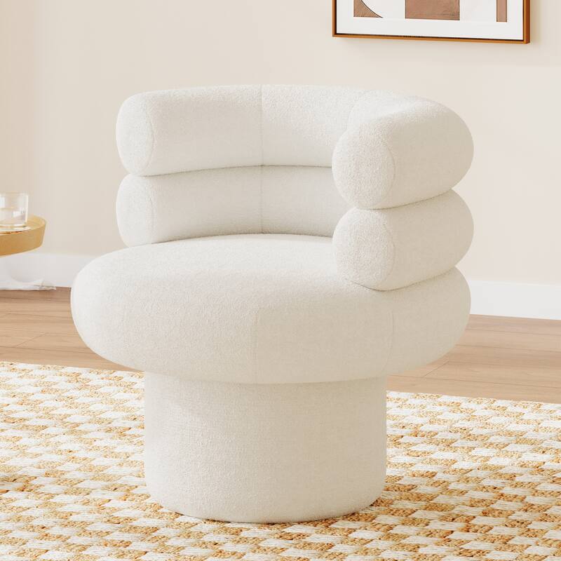 360°Swivel Chair Swivel Accent Chair Round Swivel Chair Barrel Chair Vanity Chair for Living Room, Bedroom or Small Space