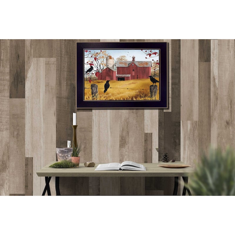TrendyDecor4U Contemporary "Autumn Gold" Framed Print Wall Art by Billy Jacobs
