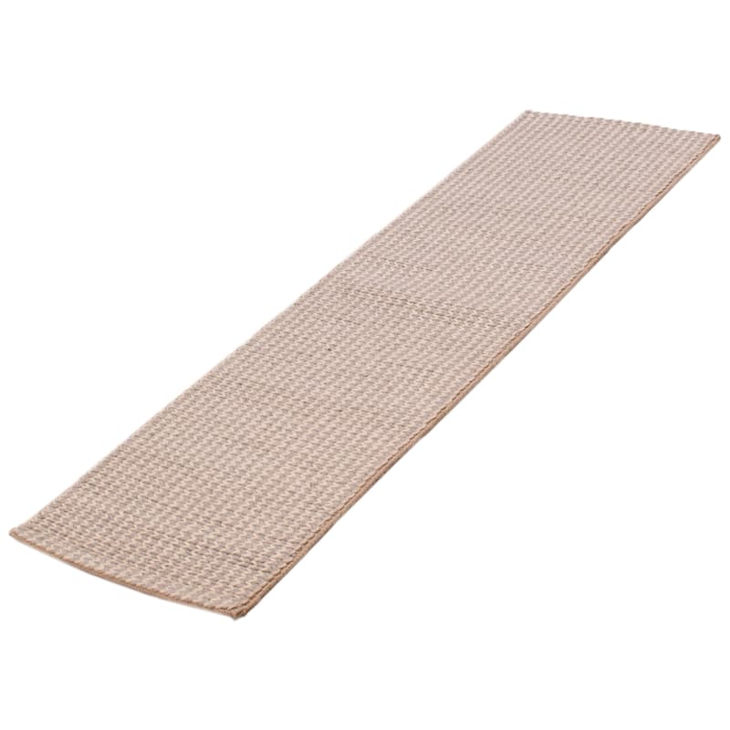 ECARPETGALLERY Braid weave Sienna Grey Wool Rug - 2'3 x 7'6