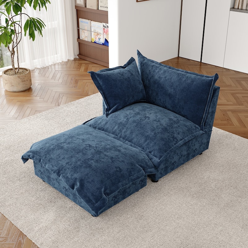 Double Layer Cushion Comfy Cloud Modular Sectional Sofa Set