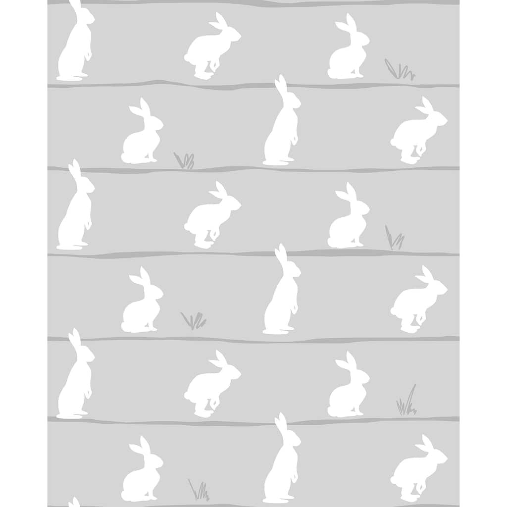 NextWall Bunny Trail Peel and Stick Wallpaper - 20.5 in. W x 18 ft. L