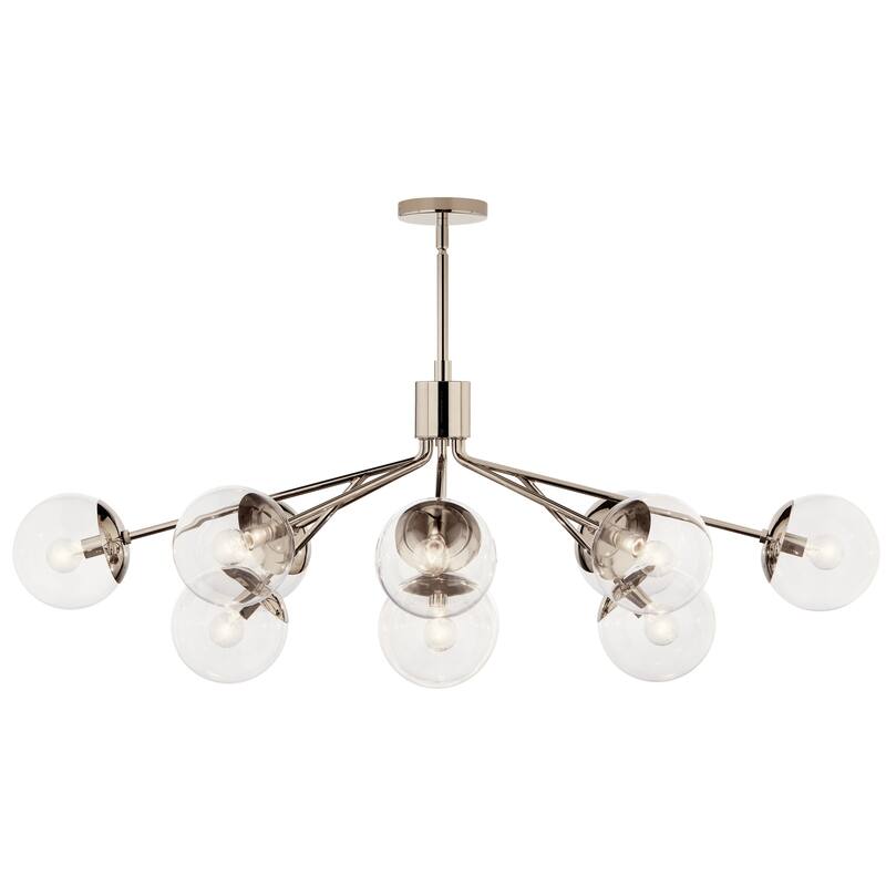Kichler Lighting Silvarious Clear Glass Convertible Chandelier
