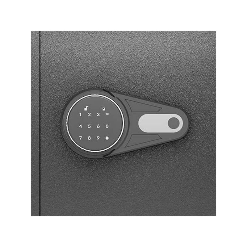 Roomfitters Electronic Depository Drop Safe with Anti-Fishing Slot, Steel Cash Box, Black