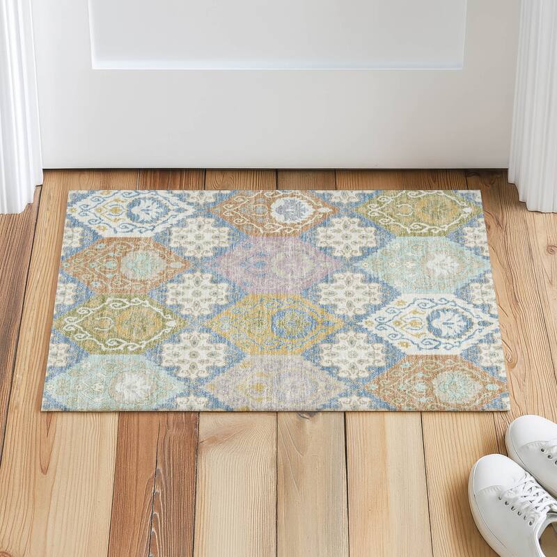 Machine Washable Indoor/ Outdoor Global Bayfield Chantille Rug