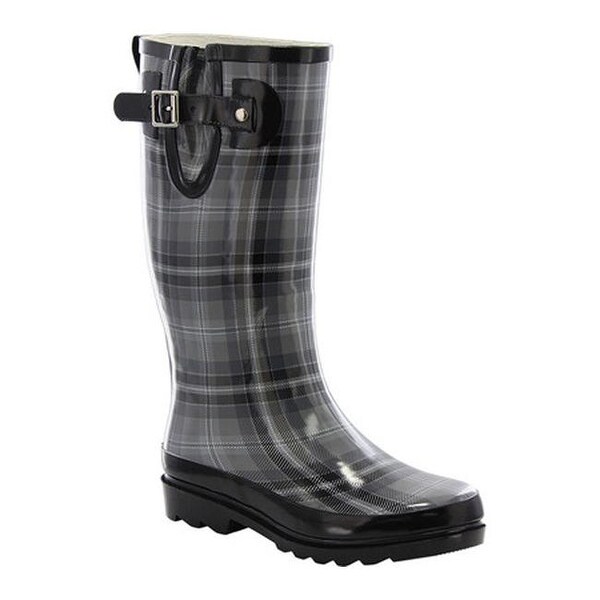 cheap plaid boots