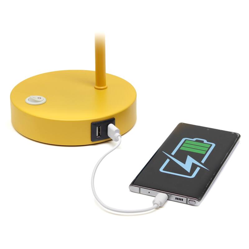 Looped Desk Lamp with Adjustable Shade - 16" - Yellow