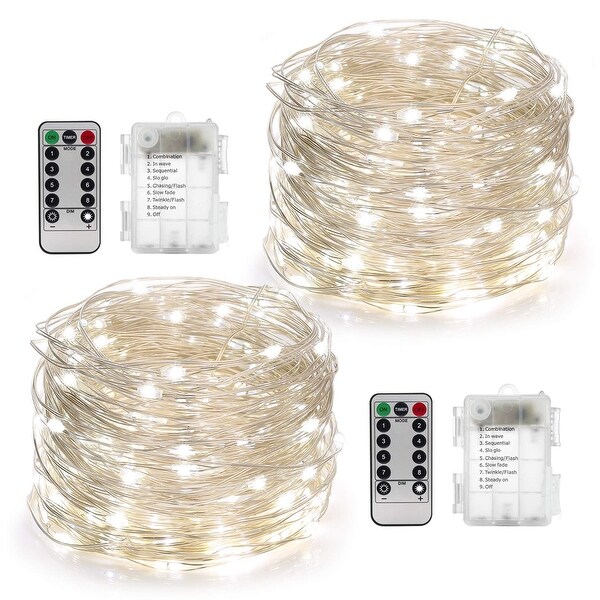 2 Set Fairy Lights Battery Operated 50LED - Medium