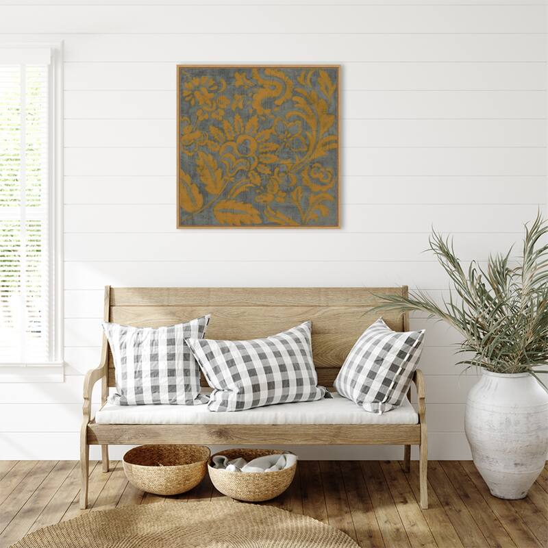Mandarin Grove No. 1 by Chariklia Zarris (30 x 30 in.), Framed Canvas Wall Art Print