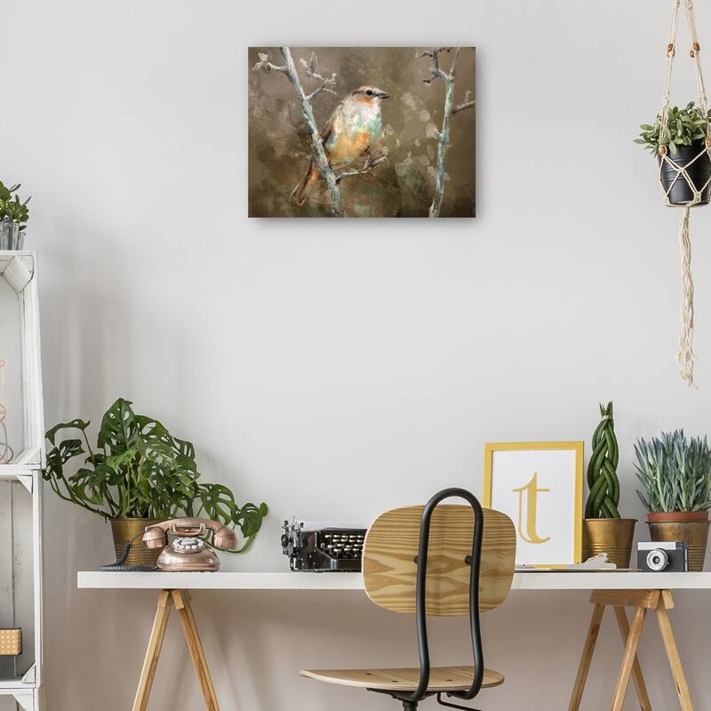 Autumn Birds I By Studio Arts Canvas Art Print
