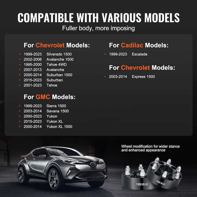 Wheel Spacers，Wheel Adapters Fit for Various Cars.