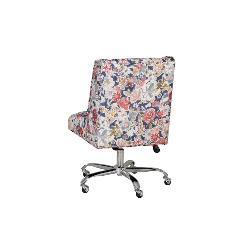 Violet Cow Print Office Chair