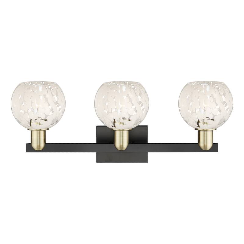 Innovations Lighting Endless Possibilities Arcadia - White Mouchette - 3 Light 25" Bath Vanity Light
