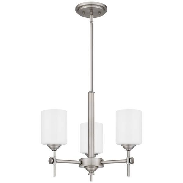 slide 2 of 8, Aria 3-Light Antique Polished Nickel Pendant