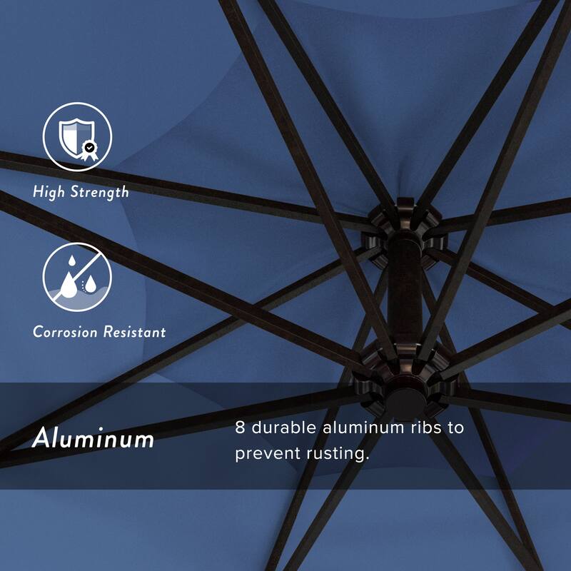 Okracoke 9ft Rotating Aluminum Umbrella by Havenside Home