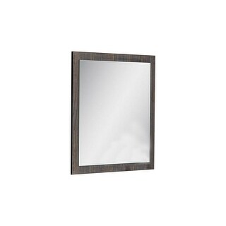 Noe Cade 39 Inch Modern Eucalyptus Wood Portrait Wall Mirror, Dark ...