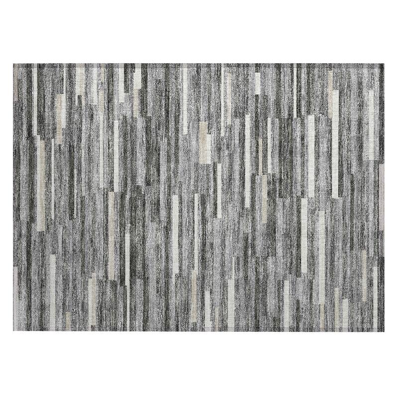 Machine Washable Indoor/ Outdoor Chantille Modern Stripes Rug