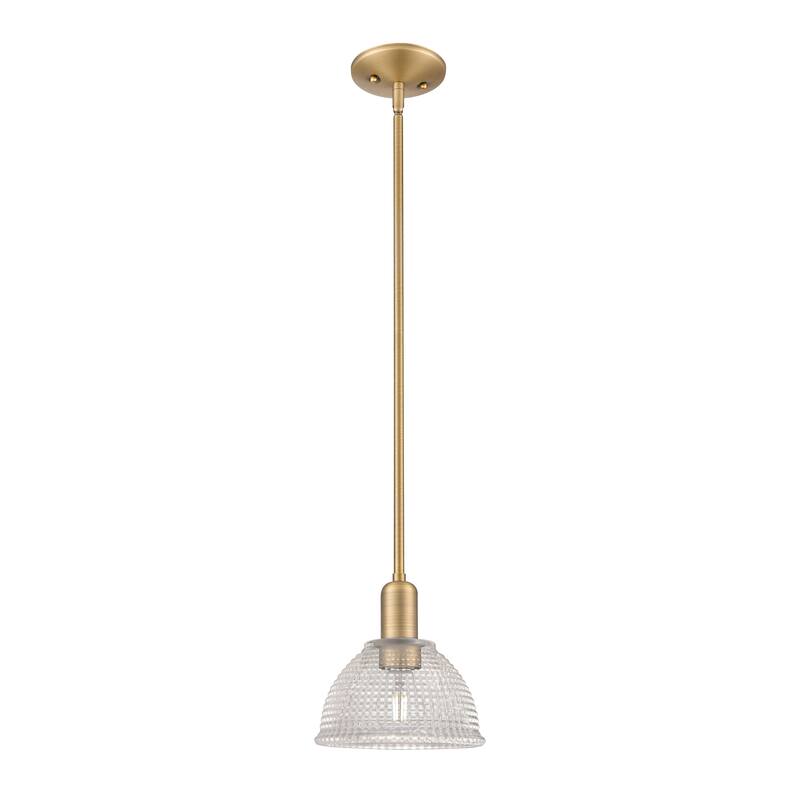 Innovations Lighting Endless Possibilities Arcadia - Arietta - 1 Light 8" Stem Hung Mini Pendant - Brushed Brass