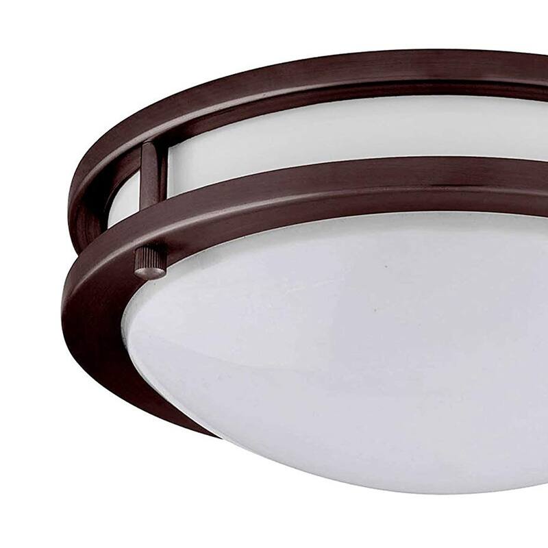 Amax Lighting 35W LED flush mount fixture in Brush Nickel Finish