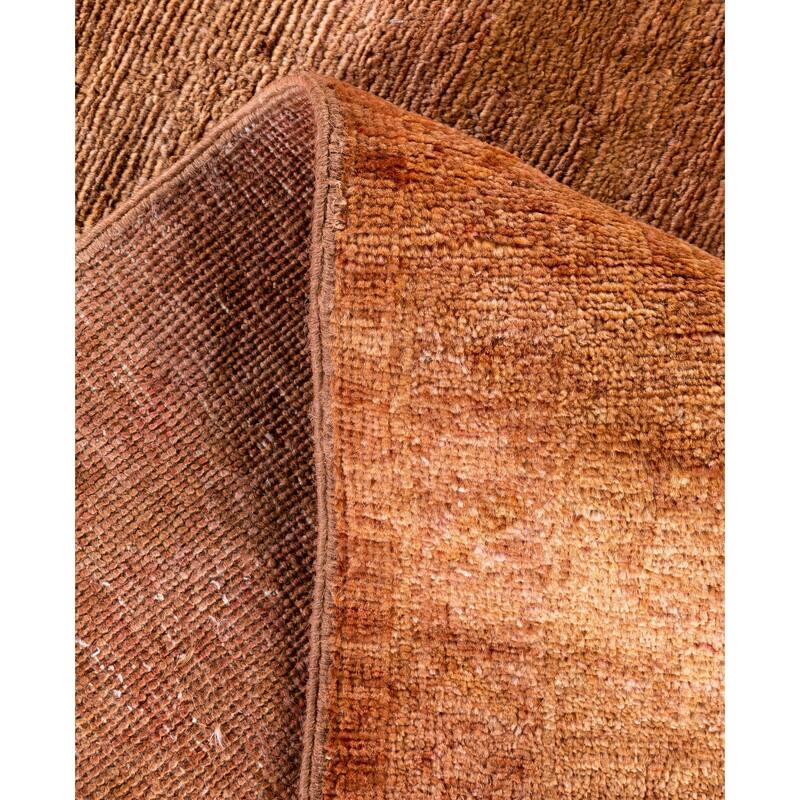 Overdyed One-of-a-Kind Hand-Knotted Area Rug - Brown - 8' 1" x 9' 10"