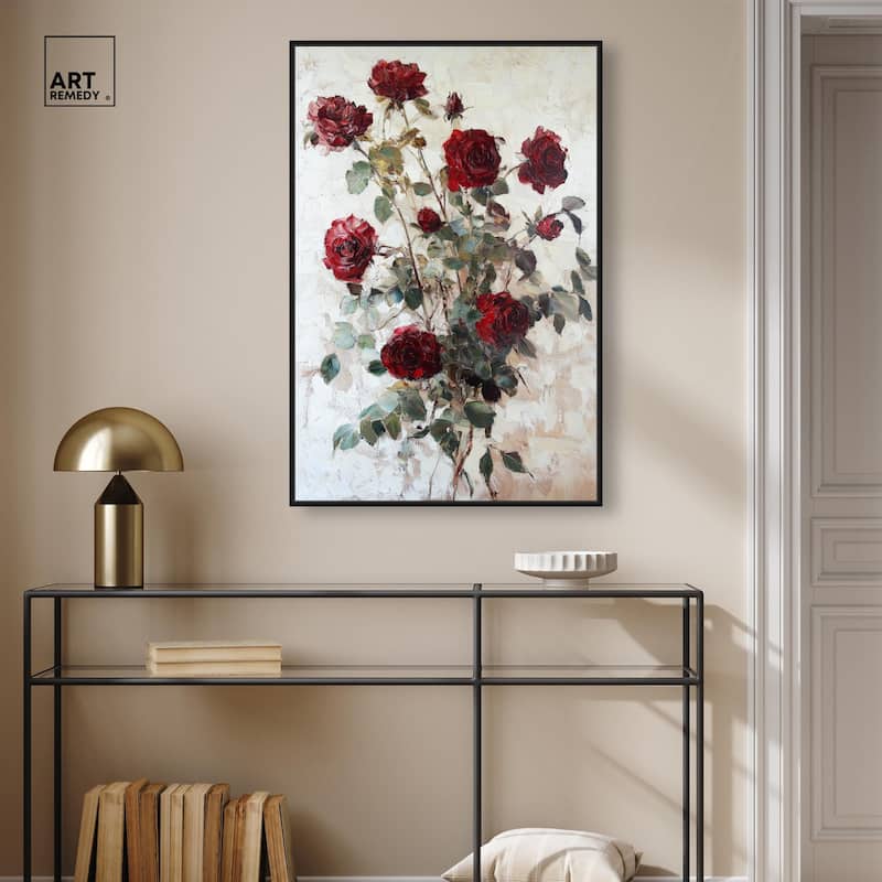 Velvet Vermilion I Canvas by Art Remedy