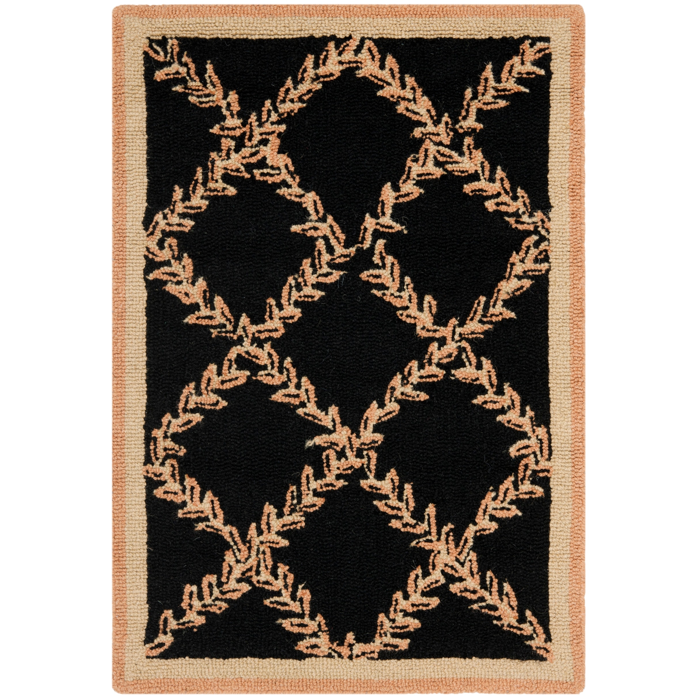 SAFAVIEH Braided Collection 5' x 7' Oval Black / Gold BRD910Z Handmade  Country Cottage Reversible Jute Area Rug