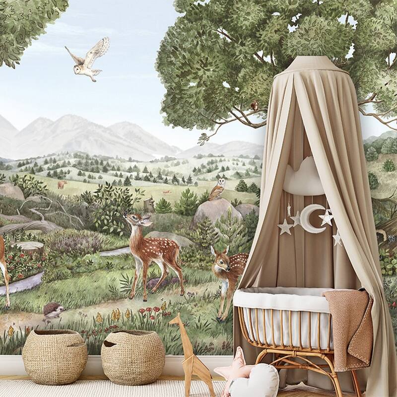 Tempaper Forest Creek Peel and Stick Wall Mural - 8' x 13'