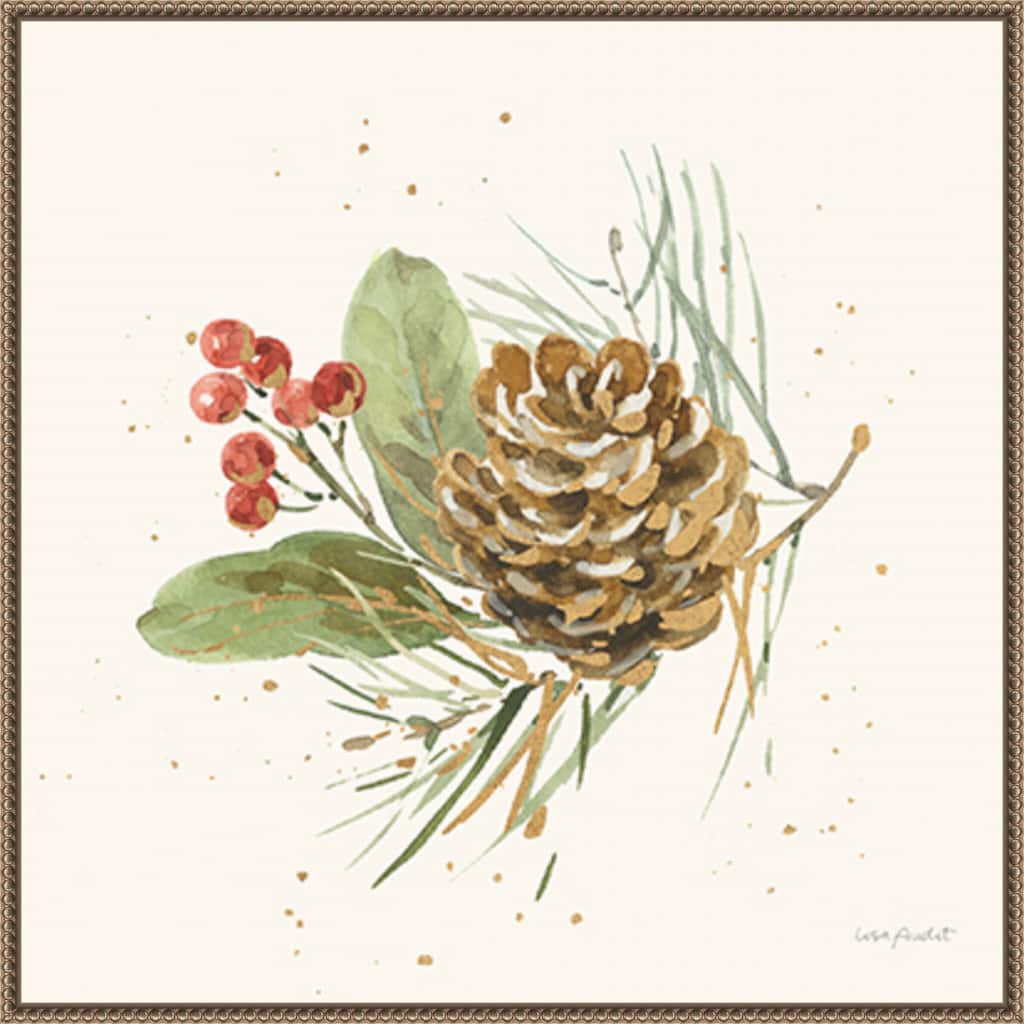 Winter Blooms VI by Lisa Audit Framed Canvas Wall Art Print