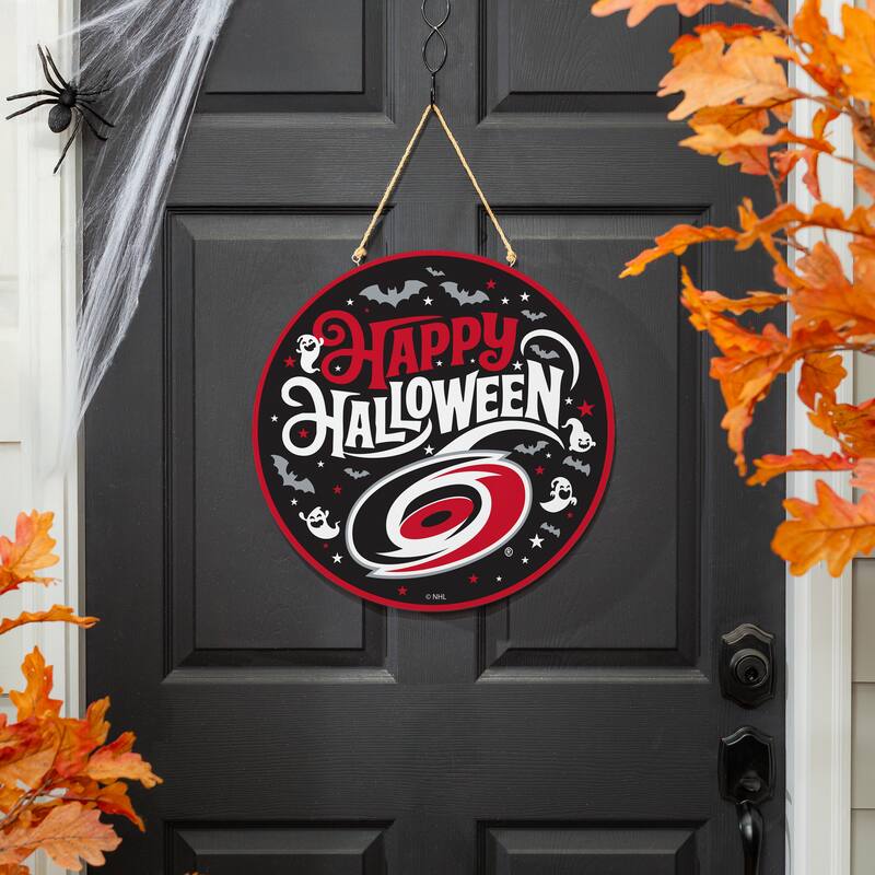 Carolina Hurricanes 18" x 18" Halloween Door Décor Wall Sign