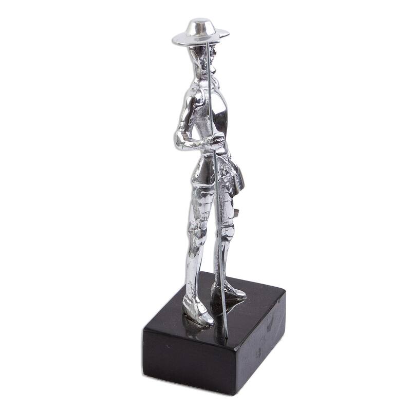 Novica Handmade Knightly Quixote Aluminum Statuette