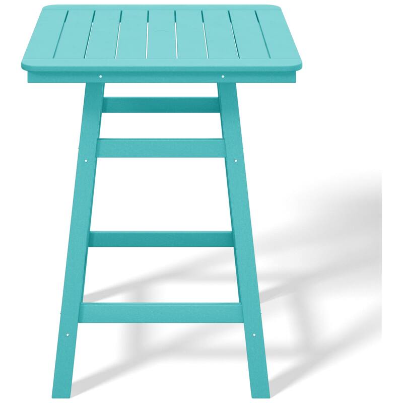 Laguna Hdpe All Weather Outdoor Patio 30" Square Counter Bistro Table