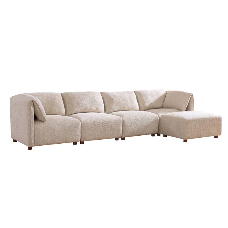 Christopher Knight Home - Modern Upholstered Sofa with Rubber Wood Frame