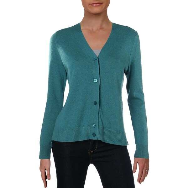 womens teal cardigan sweater