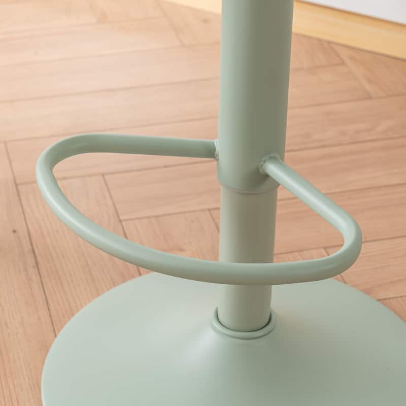 Adjustable Swivel Bar Chairs Backless Round Barstools Set of 2