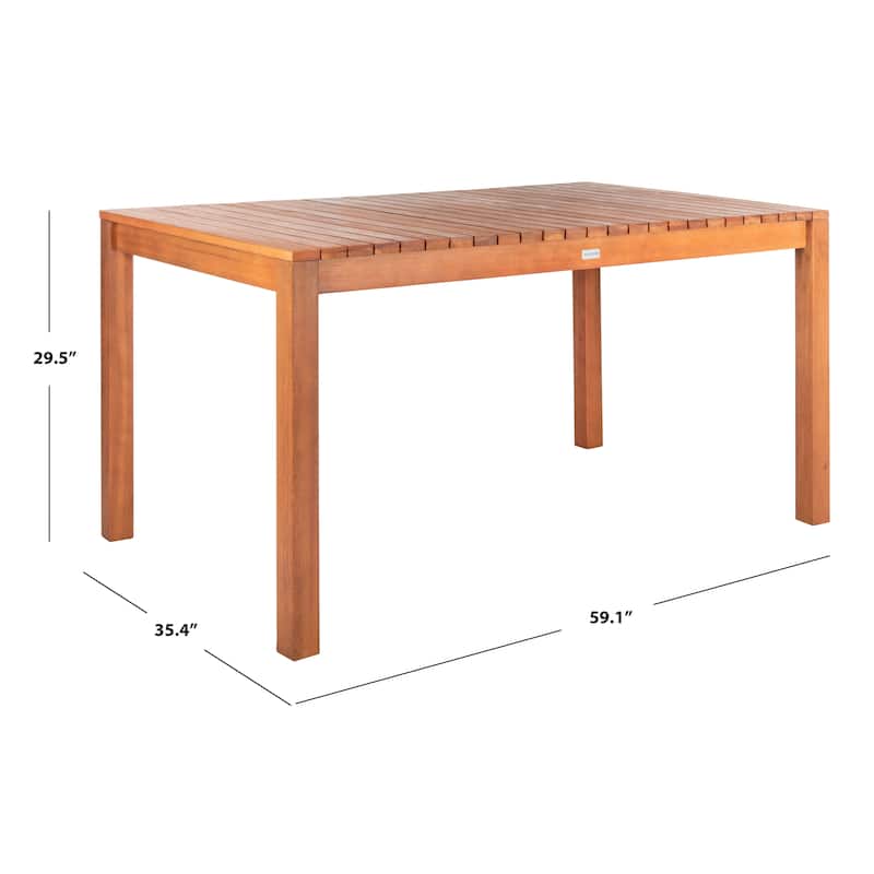 SAFAVIEH Outdoor Iciar Dining Table - 59Wx35Dx30H