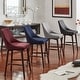 preview thumbnail 2 of 28, Sasha Espresso Barrel Back Counter Stools (Set of 2) iNSPIRE Q Modern