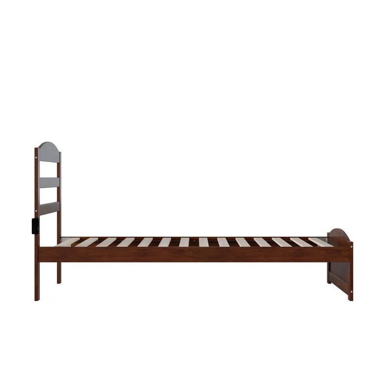 Warren Solid Wood Platform Bed with Footboard