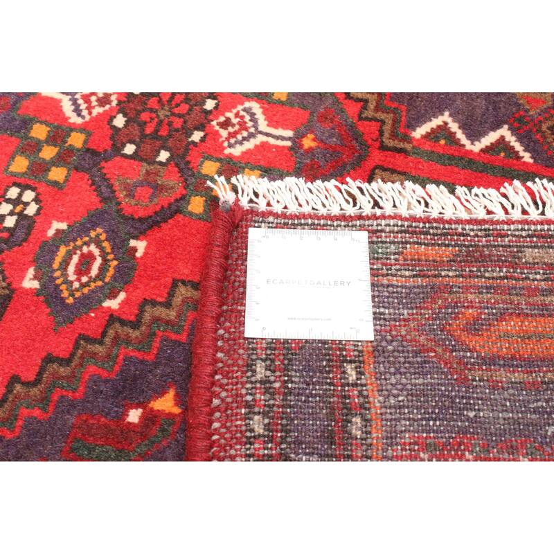 ECARPETGALLERY Hand-knotted Andelz Red Wool Rug - 4'2 x 6'7