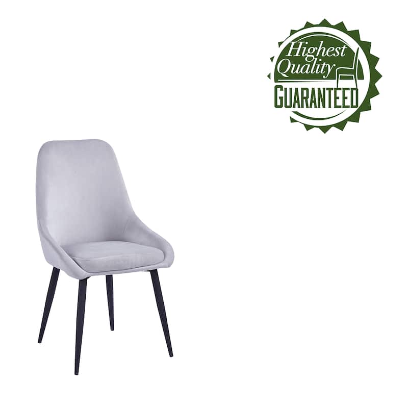 Porthos Home Fern Dining Chairs Set of 2, Velvet Upholstery, Steel Legs