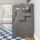 preview thumbnail 12 of 14, Modern Farmhouse Twin Over Twin Bunk Bed with Staircase and Trundle