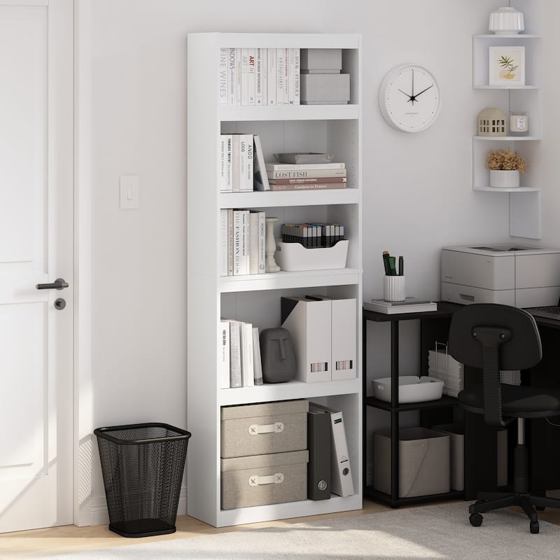 Furinno JAYA Enhanced Home 5-Tier Shelf Bookcase