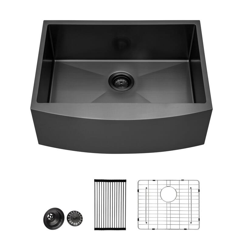 Farmhouse 16 Gauge Single Bowl Stainless Steel Kitchen Sink