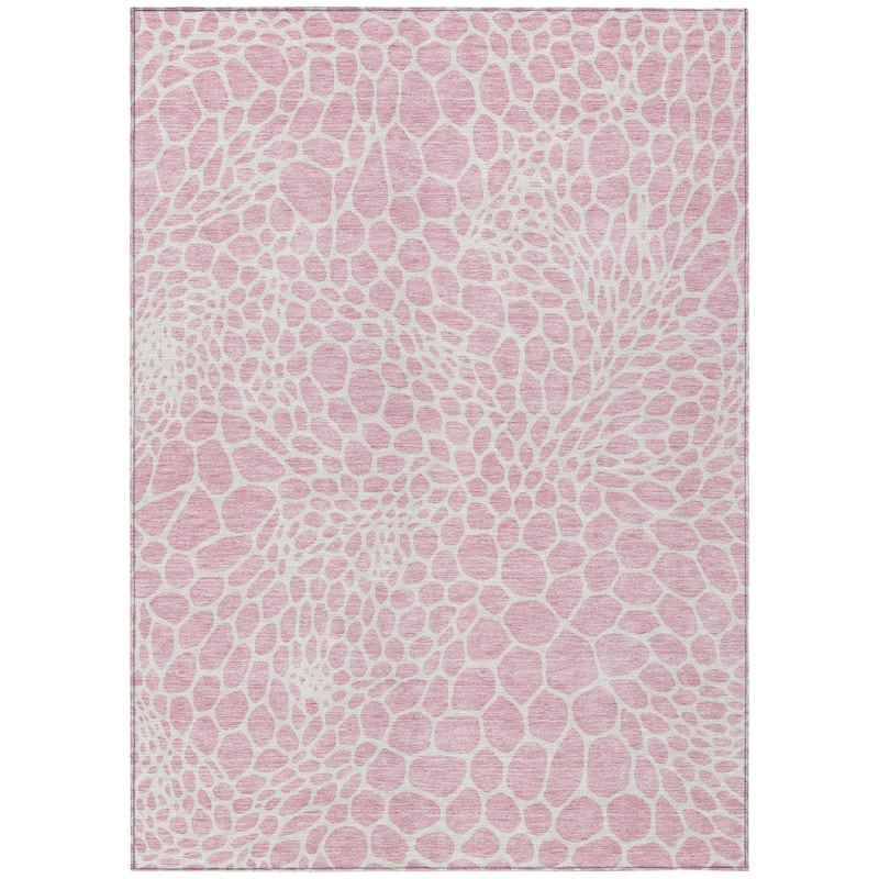 Machine Washable Indoor/ Outdoor Chantille Animal Print Rug