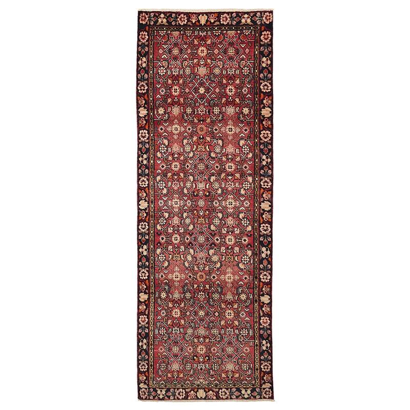 ECARPETGALLERY Hand-knotted Andelz Red Wool Rug - 3'1 x 9'5